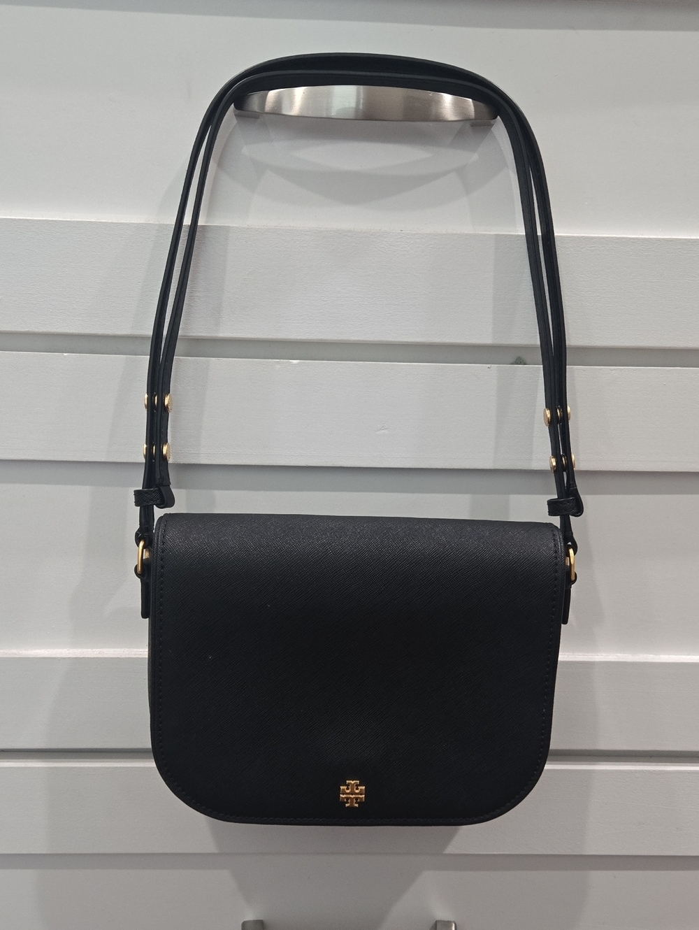 Tory Burch Black Crossbody Bag with Gold Hardware